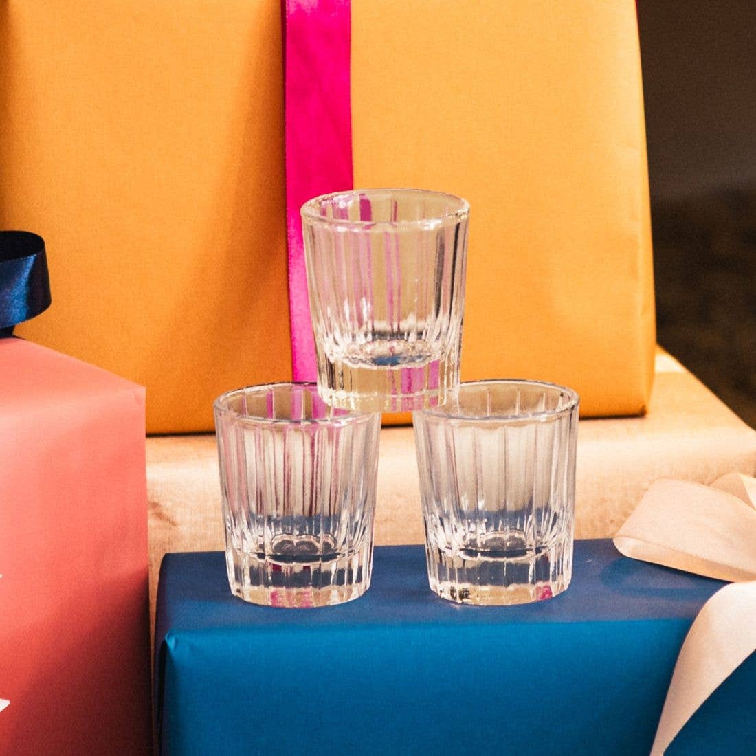 Brût Home and Glassware - Wholesale Cocktail/Liquor Glass - Espresso Glass Reed | 7 CL | clear | Espresso cups3