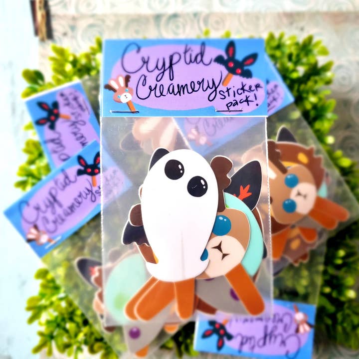 Cryptid Popsicles Vinyl Sticker Pack for wholesale by Fresh Hot Flavors LLC