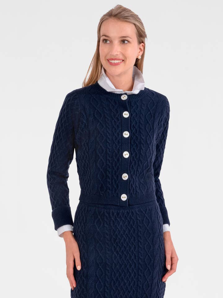 Gretchen Scott LLC - Wholesale Cardigan - Women's - Irish Knit Cardigan0