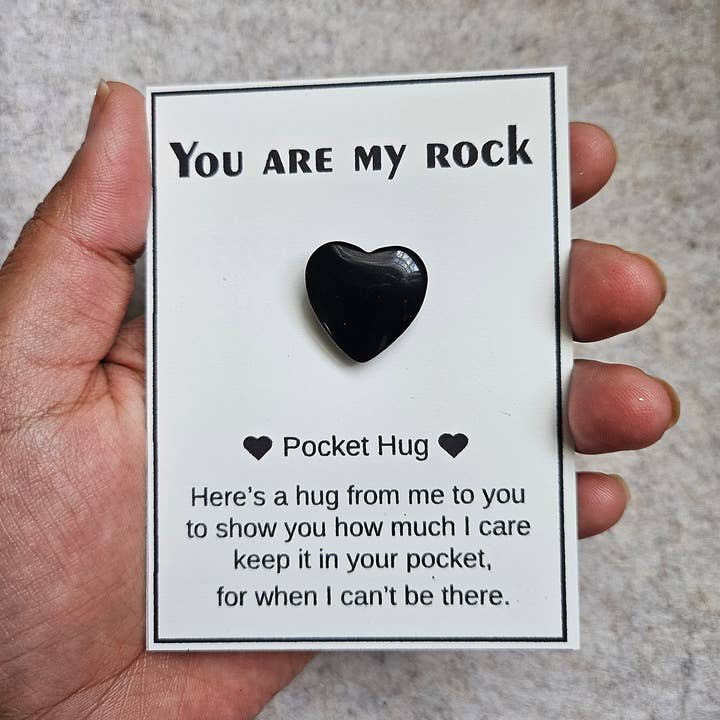 Natural Gemstone Pocket Hugs - Black Obsidian for wholesale by The Blue Yogi