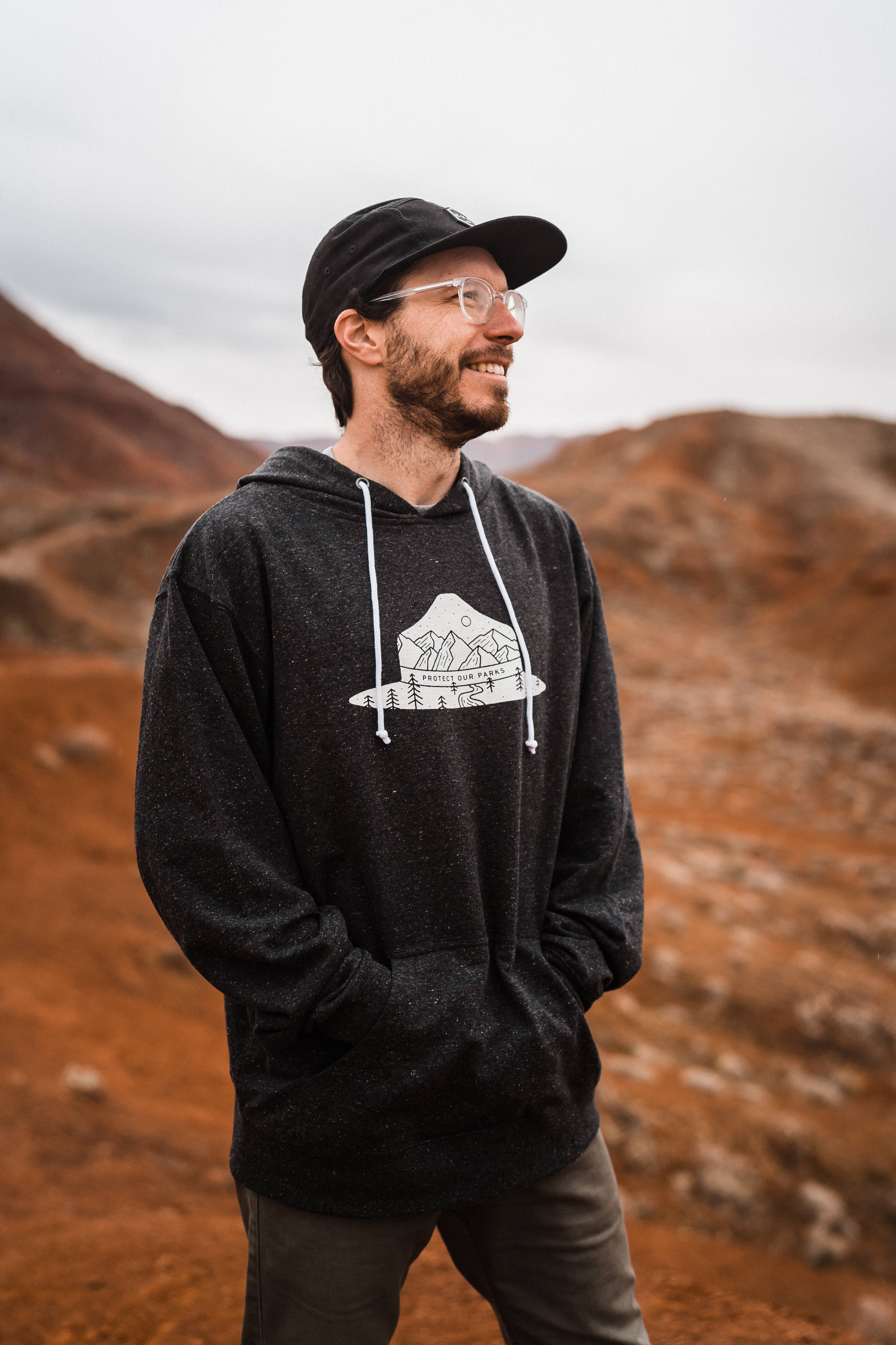 The XPLR More Collective - Wholesale Hoodie - Unisex - Protect Our Parks Unisex Hoodie | Charcoal Gray1