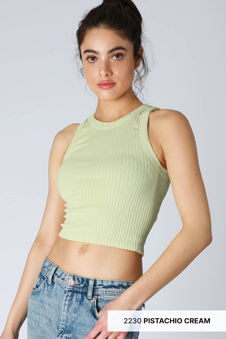 NIKIBIKI - Wholesale Tank Top - Women's - NS8325 - Wide Ribbed Tank Top1