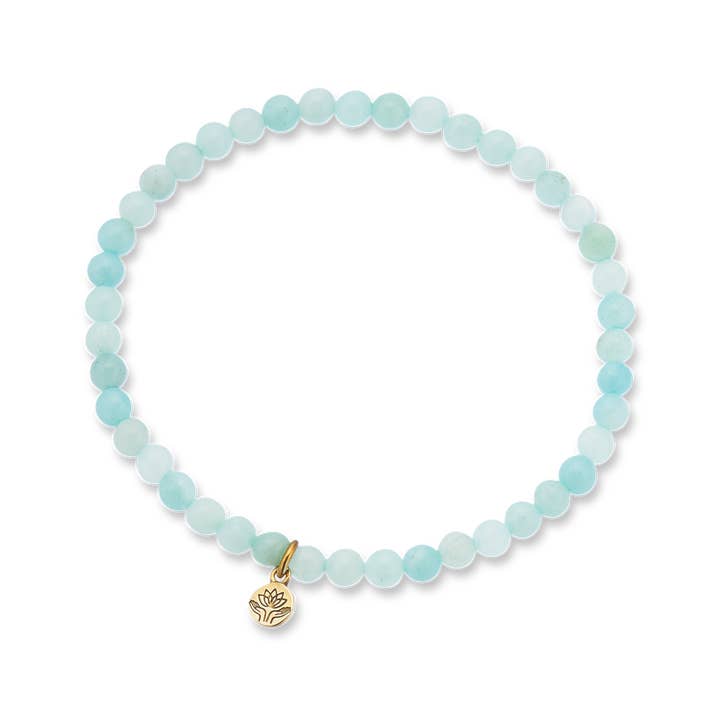 Braccialetto con gemma curativa di amazzonite 'pace interiore' per la vendita all'ingrosso da parte di Palas Jewellery
