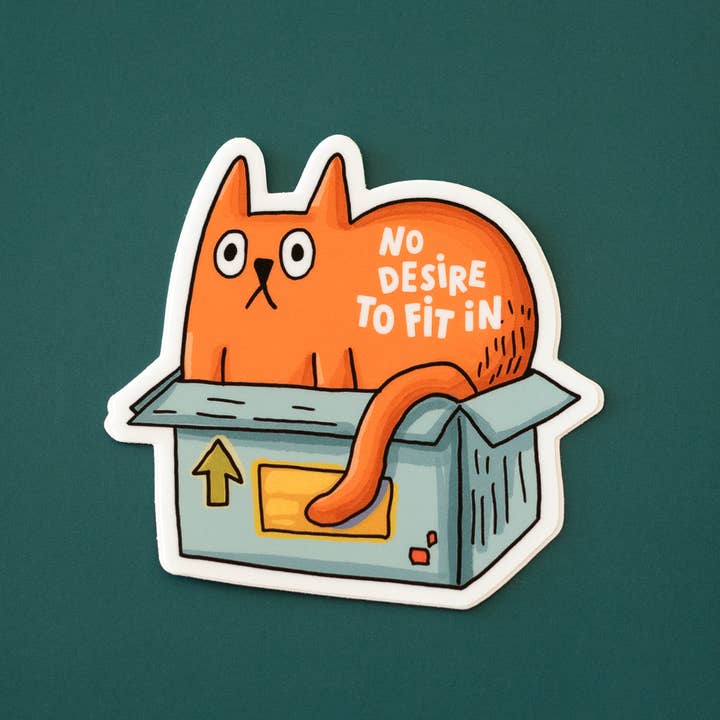 Nessun Desiderio di Adattarsi Adesivo in Vinile per la vendita all'ingrosso da parte di RippleSplash Studio