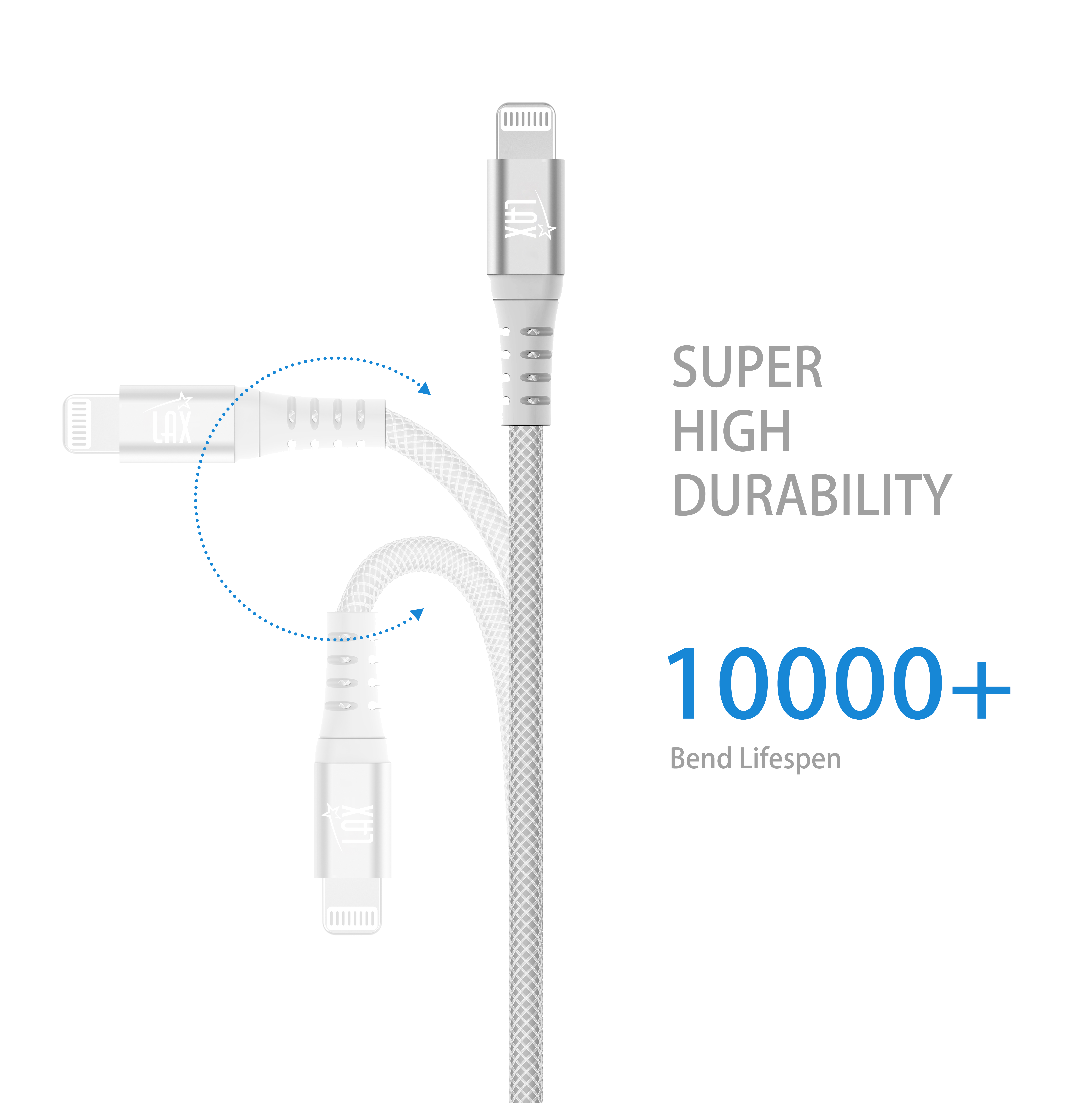 LAX Gadgets - Vendita all'ingrosso Cavo di ricarica - Cavo iPhone a USB Tipo C ad Alta Velocità - Confezione al Dettaglio8