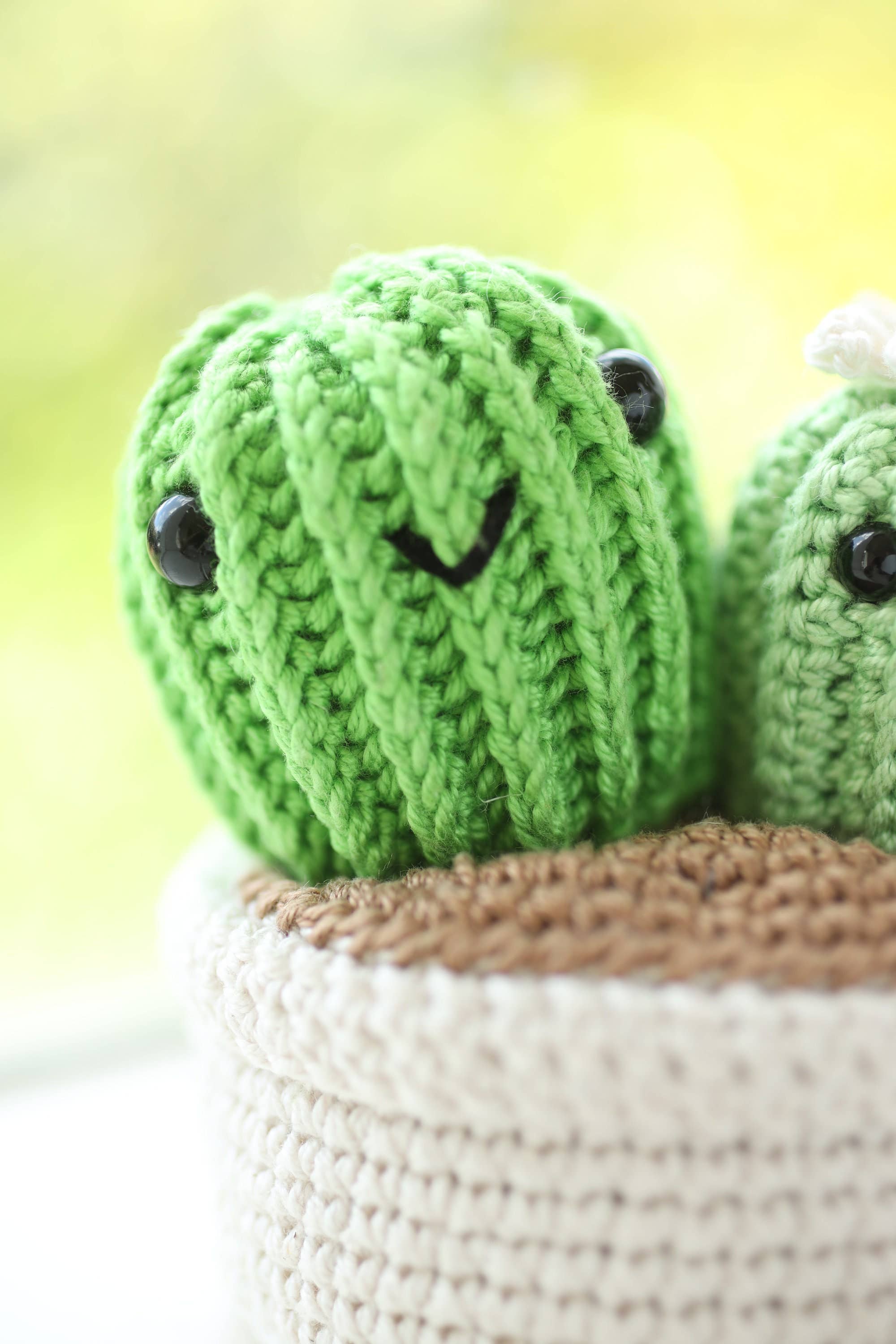 Anh2 LTD - Wholesale Car Decorative Charm - Unisex - Crochet Cute Cactus Plant Couple Car Dashboard Ornament Gift2