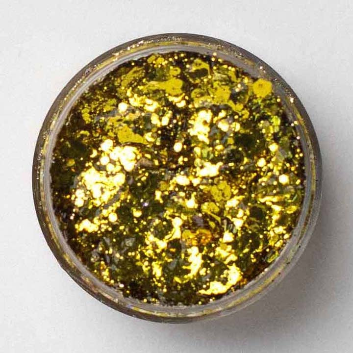 Galexie Glister - Wholesale Body glitter/shimmer - "24 Karat" Yellow Gold Glitter Gel - Hair, Face, and Body0