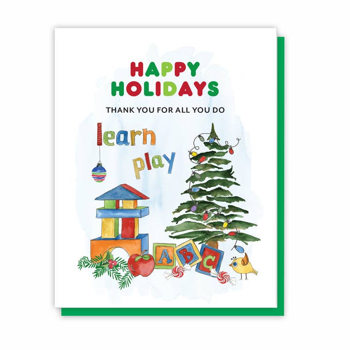 Eight21 Studios + Unique Greeting Cards, Art and Stationery - Wholesale Christmas Card - Daycare Teacher Gift, Teacher Gifts for Preschool Teachers3