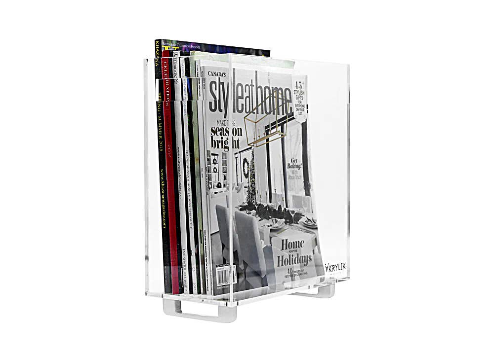 Krifts Products - Venta al por mayor Revisteros - Revistero Delgado Hecho a Mano de Acrílico3