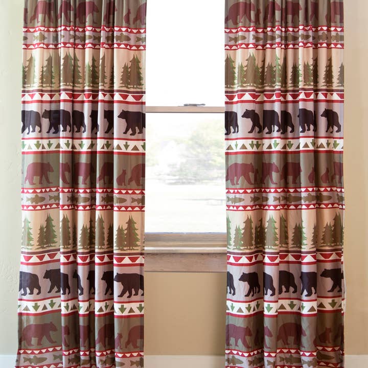 Painéis Cortina Bear Stripe por atacado de Linen Mart