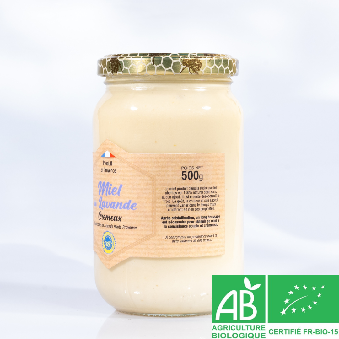 Frédéric Forton Apiculteur – wholesale Honey – Creamy lavender honey 500g BIO and IGP Provence3