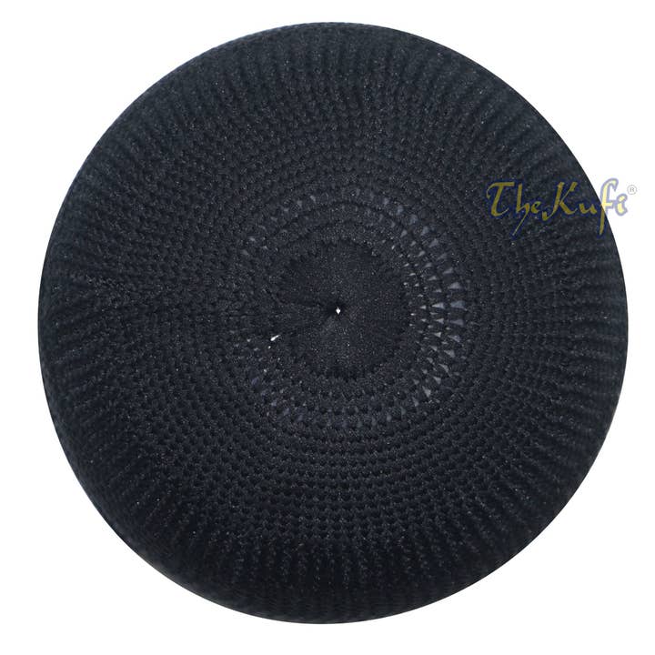 IndoMode – Engroshandel Beanie - Unisex – Sort kraniumhætte 100% nylon hovedbetræk Kufi strikket hat3