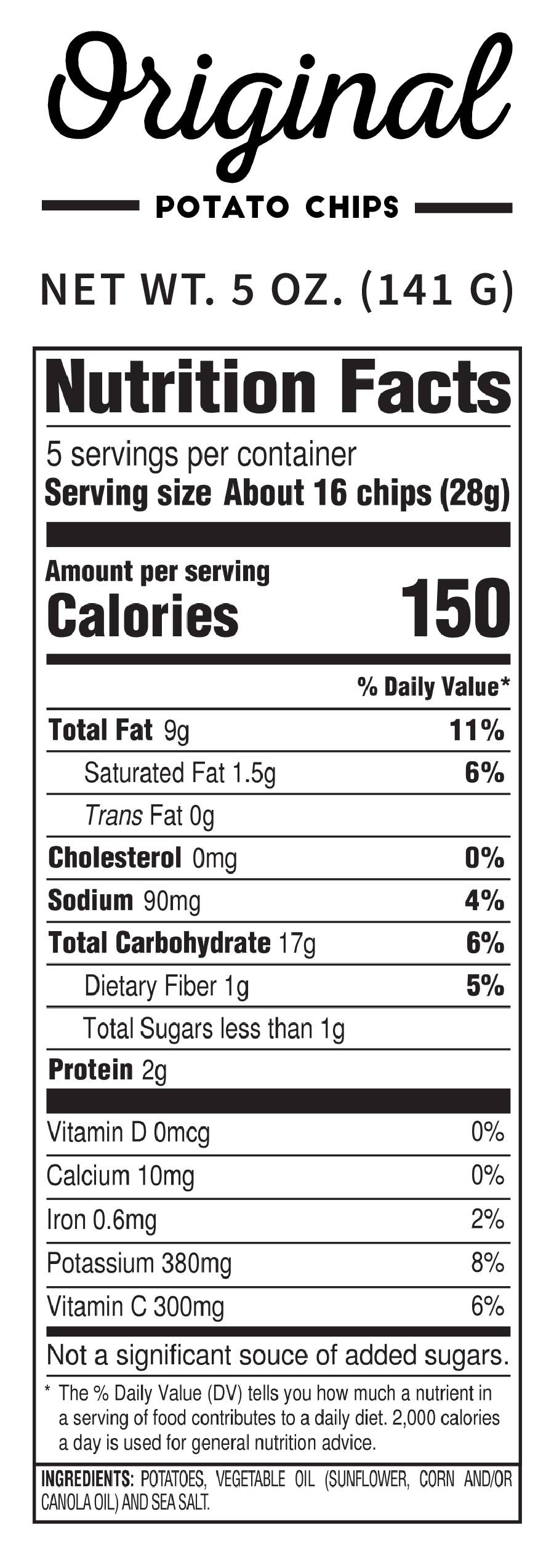 Pop Daddy Snacks - Wholesale Chips - Original Kettle Cooked Potato Chips 5.0 oz2