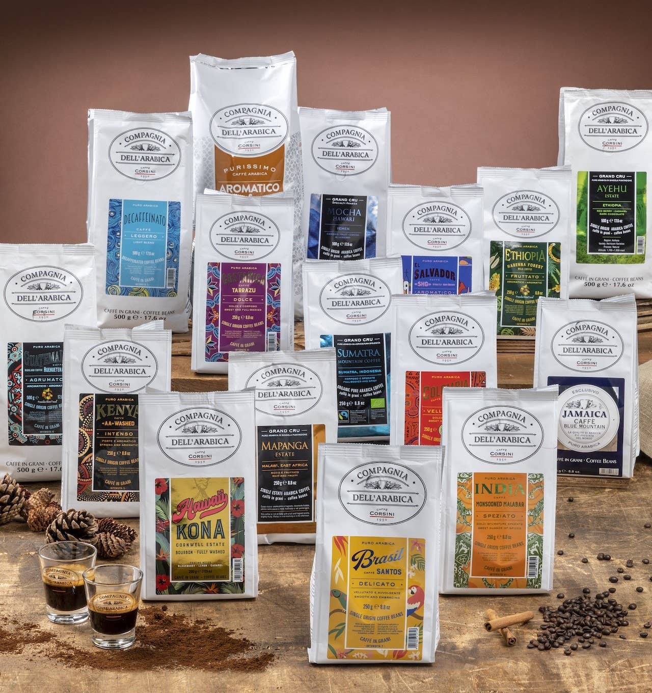 Caffè Corsini - Wholesale Coffee Beans - Coffee beans | Colombia | 100% Arabica | Pack of 250g2