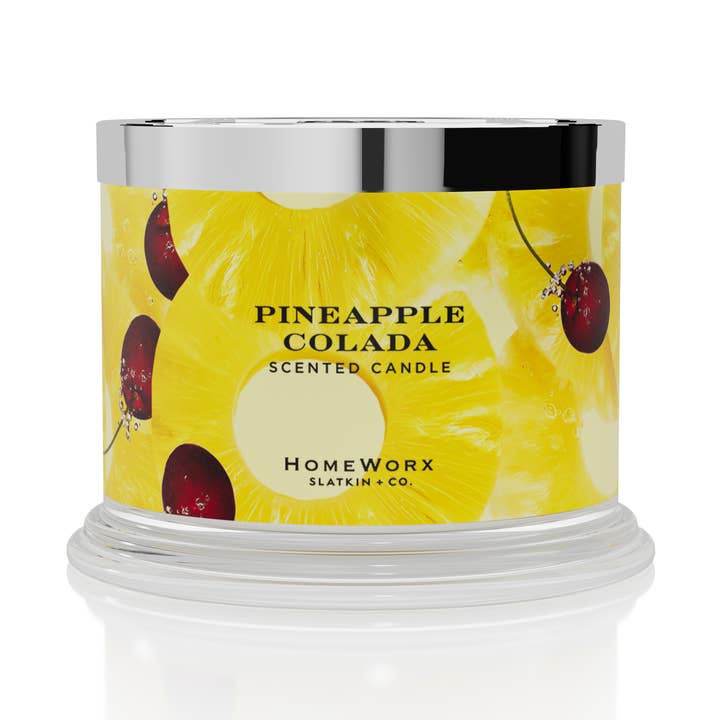 Pineapple Colada 3-wick Candle for wholesale by HomeWorx by Slatkin + Co.