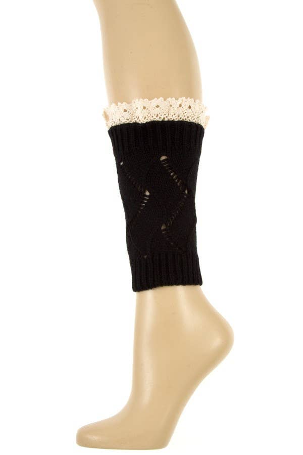 Andrea Bijoux – Engroshandel Benvarmere - Dame – ZIGZAG STRIK MØNSTER BLONDER TOP BEN VARMERE0