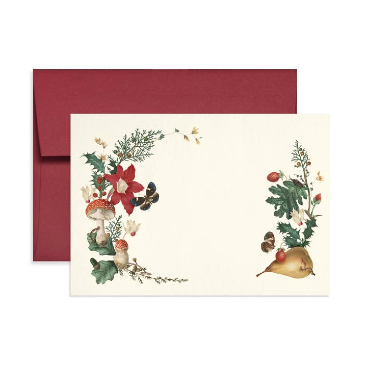 Mushroom Holiday Card Set for wholesale by Open Sea