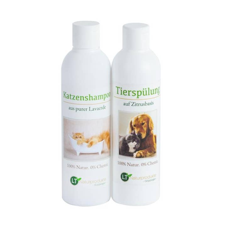 Kit de toilettage pour chat | Shampoing et revitalisant | Pelage doux pour la vente par LT-Naturprodukte