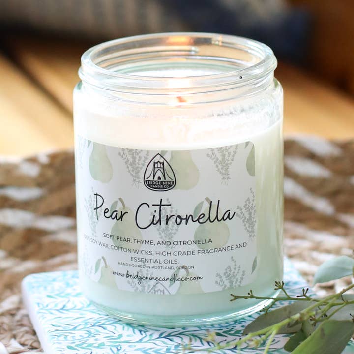 Citronella Outdoor Candle for wholesale by Bridge Nine Candle Co.
