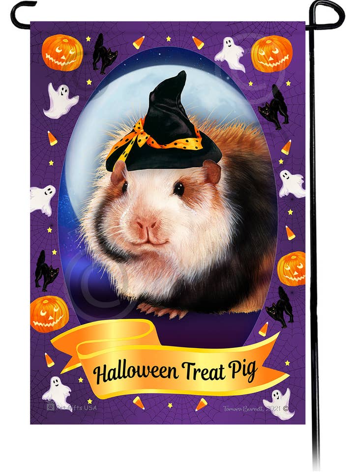 Bamse Marsvin - Halloween Howls Haveflag for engroshandel hos Pet Gifts USA, LLC