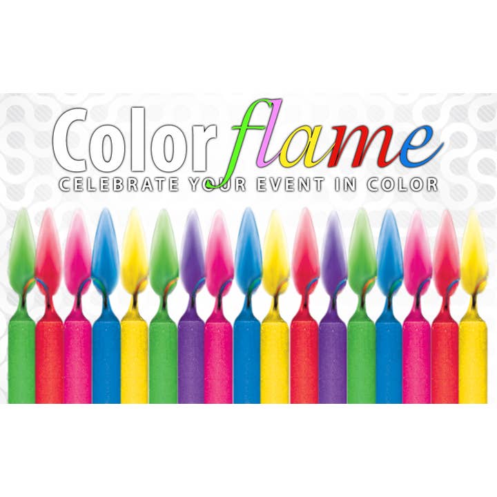 JII - Wholesale Cake Candle - Colorflame Birthday Candles in 26 Piece Counter Display5