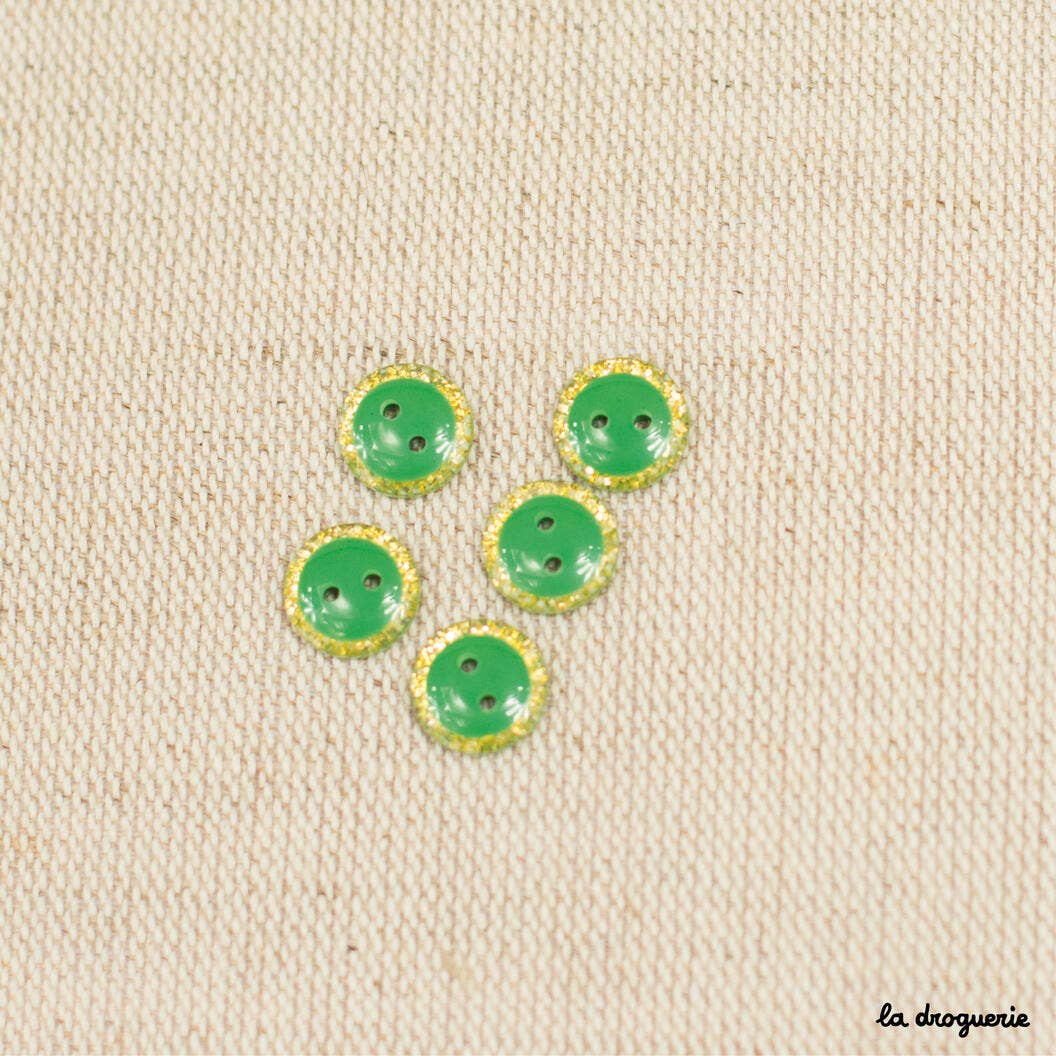 LA DROGUERIE - Wholesale Drukknoop/naaiknoop - 10 mm glitterende magische knoop - 10 mm knoop4