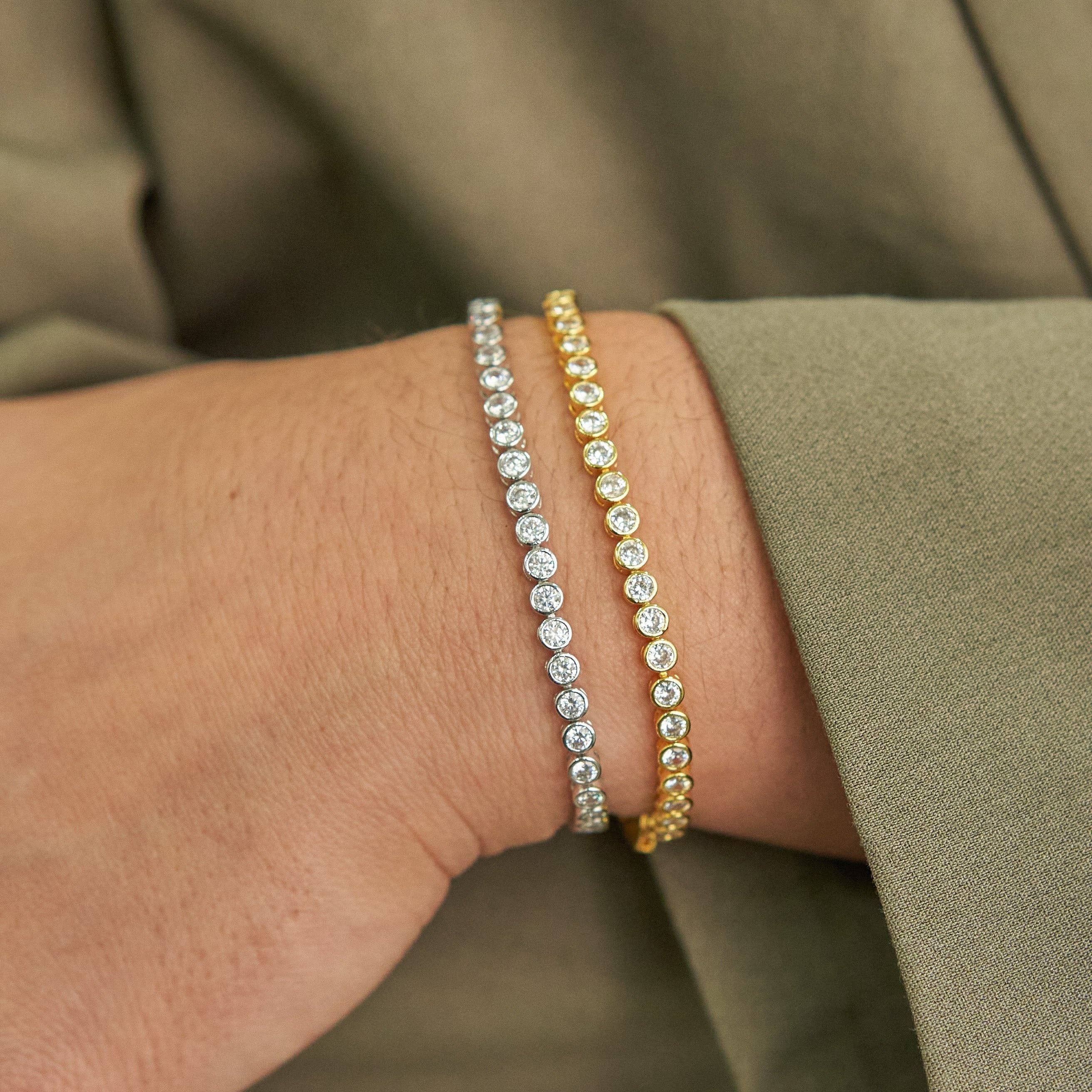 Brenda Grands Jewelry - Wholesale Tennis Bracelet - Demi-Fine Silver Diamond Tennis Bracelet4