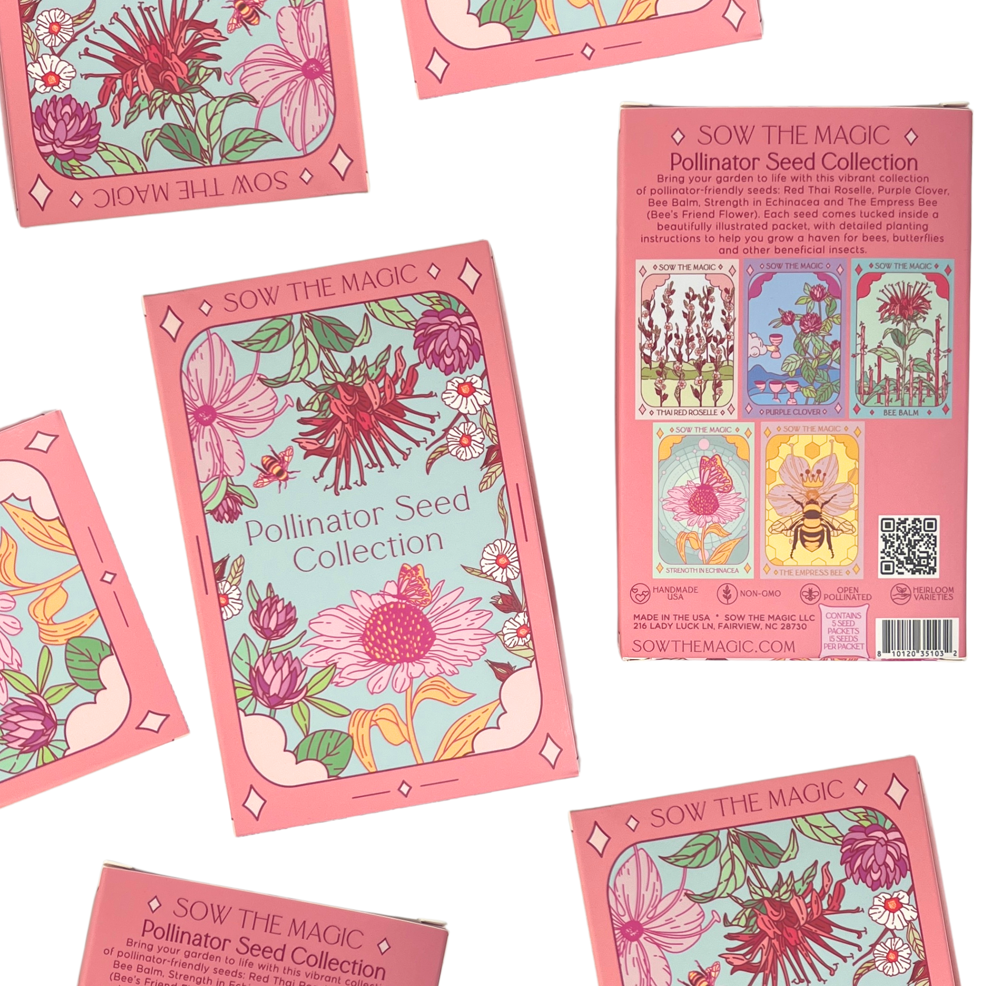 Sow the Magic - Wholesale Plant Seeds - Pollinator Seed Collection – Wildflower Mix for Bees, Birds & Butterflies4