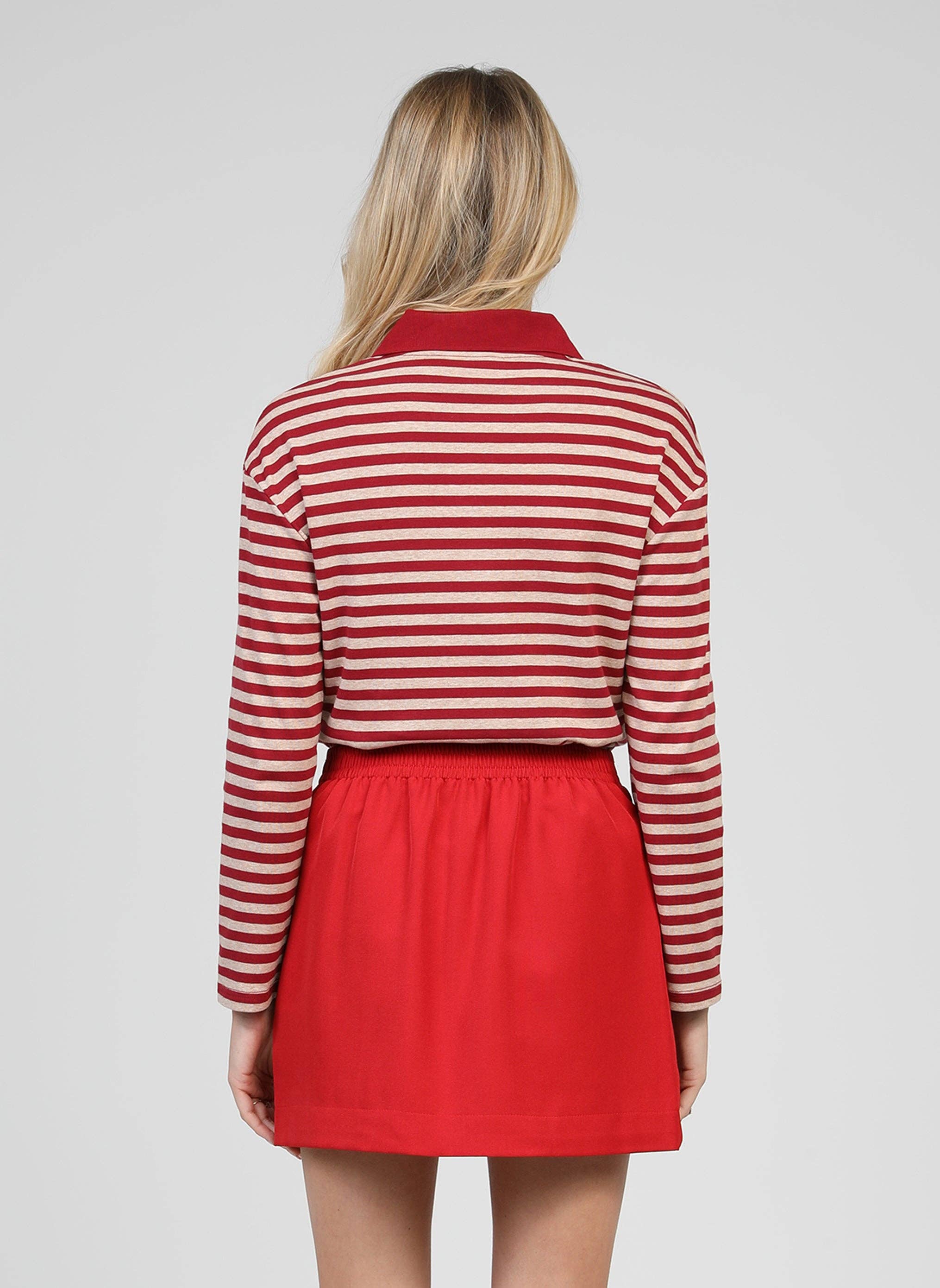 An'ge – wholesale Polo – Women’s – APONA T-SHIRT cherry3