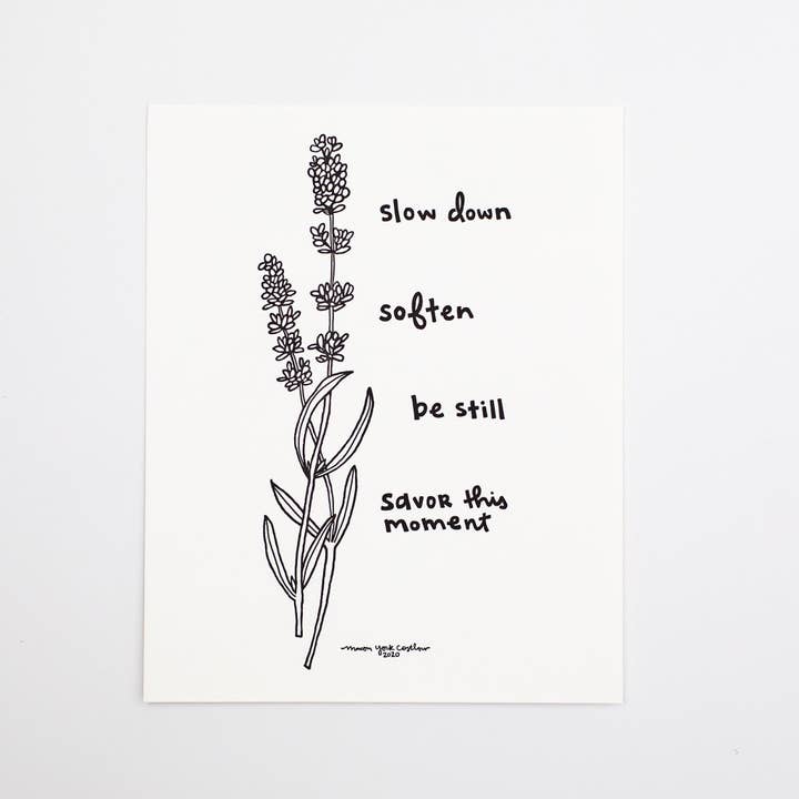 Macon York Press - Wholesale Art Print - Art Print, 8x10: Slow Down