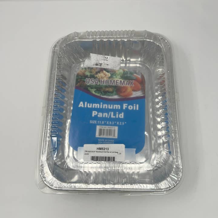 USA HomeMax - Wholesale Baking Dish - Aluminum Foil Pan w/ Lid for Baking Prepping & Storing Food3