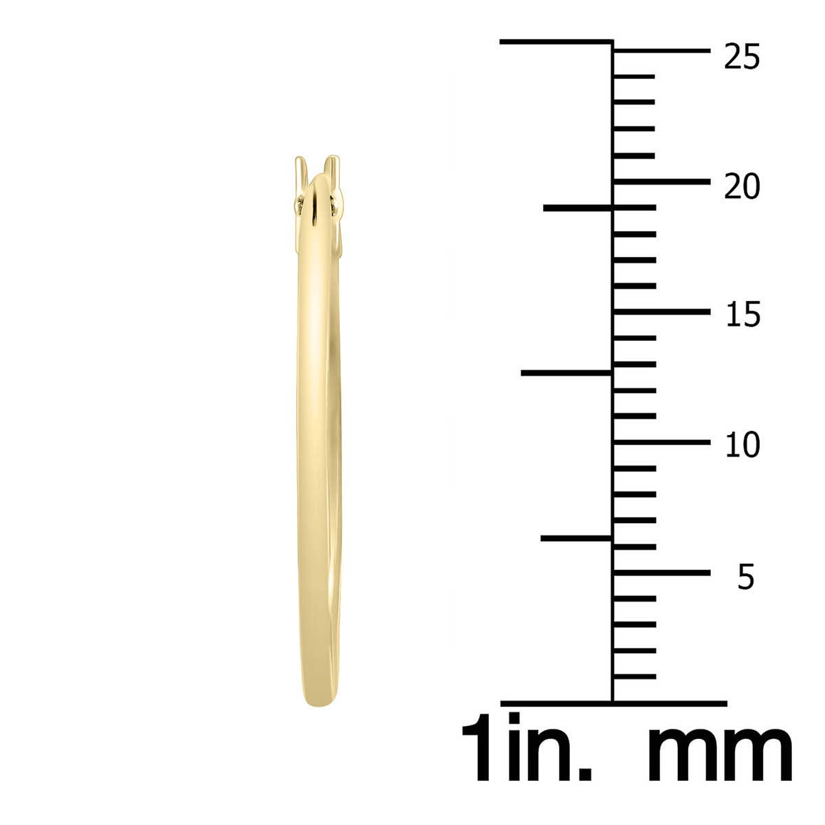 Szul USA LLC - Wholesale Hoop Earrings - 14K Yellow Gold 21MM Hoop Earrings (1.5MM Gage)1