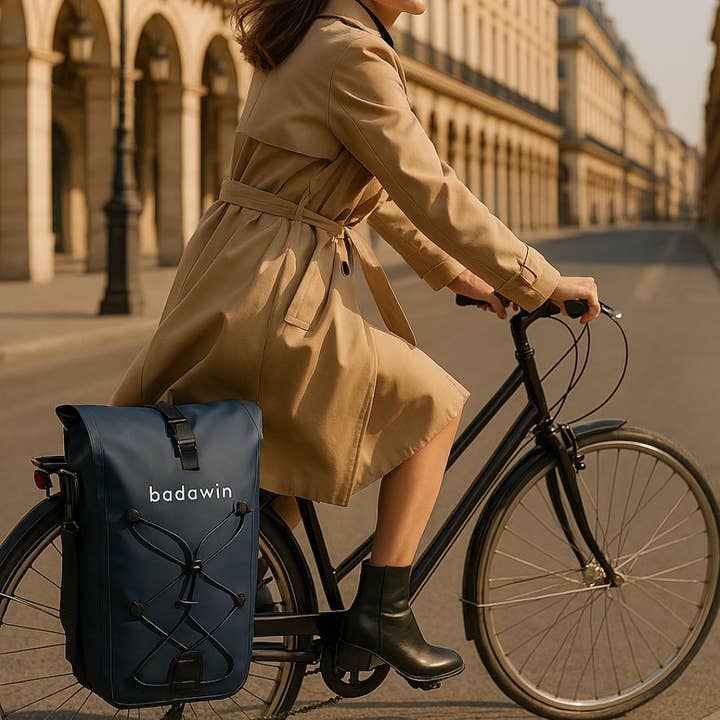 BADAWIN - Wholesale Biking Accessories - Hind Blue 25/30L 2in1 Luggage Bike Bag 2