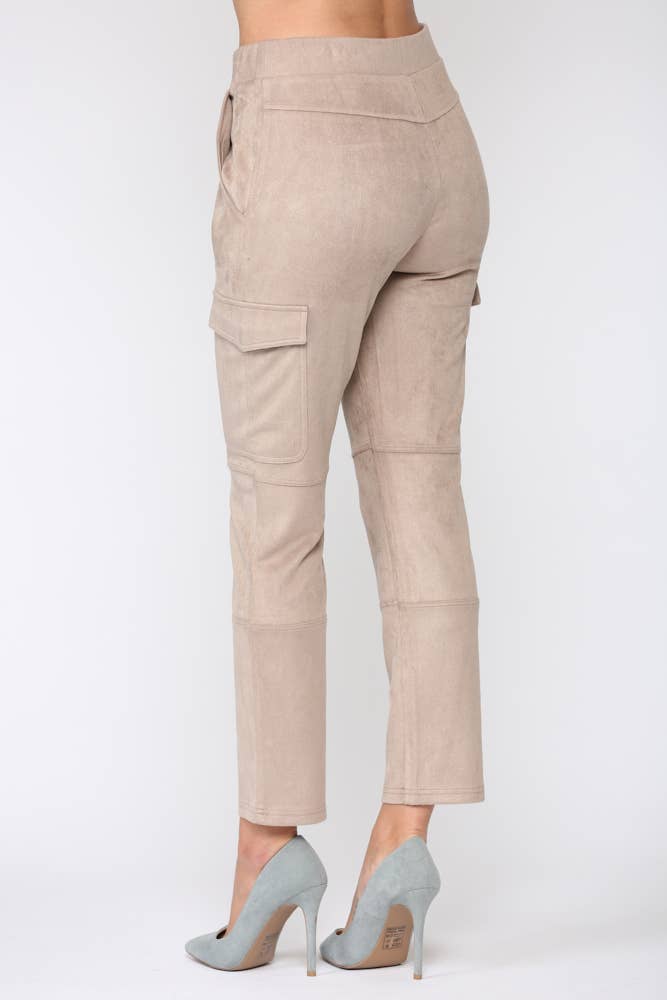 Joh Apparel - Wholesale Pants - Women's - Amber Stretch Suede Cargo Pant9