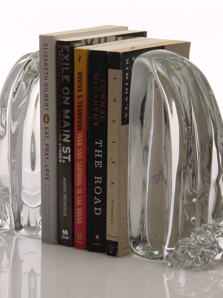 Buchstützen mit Wasserfall-Motiv für den Großhandel von furthurdesign