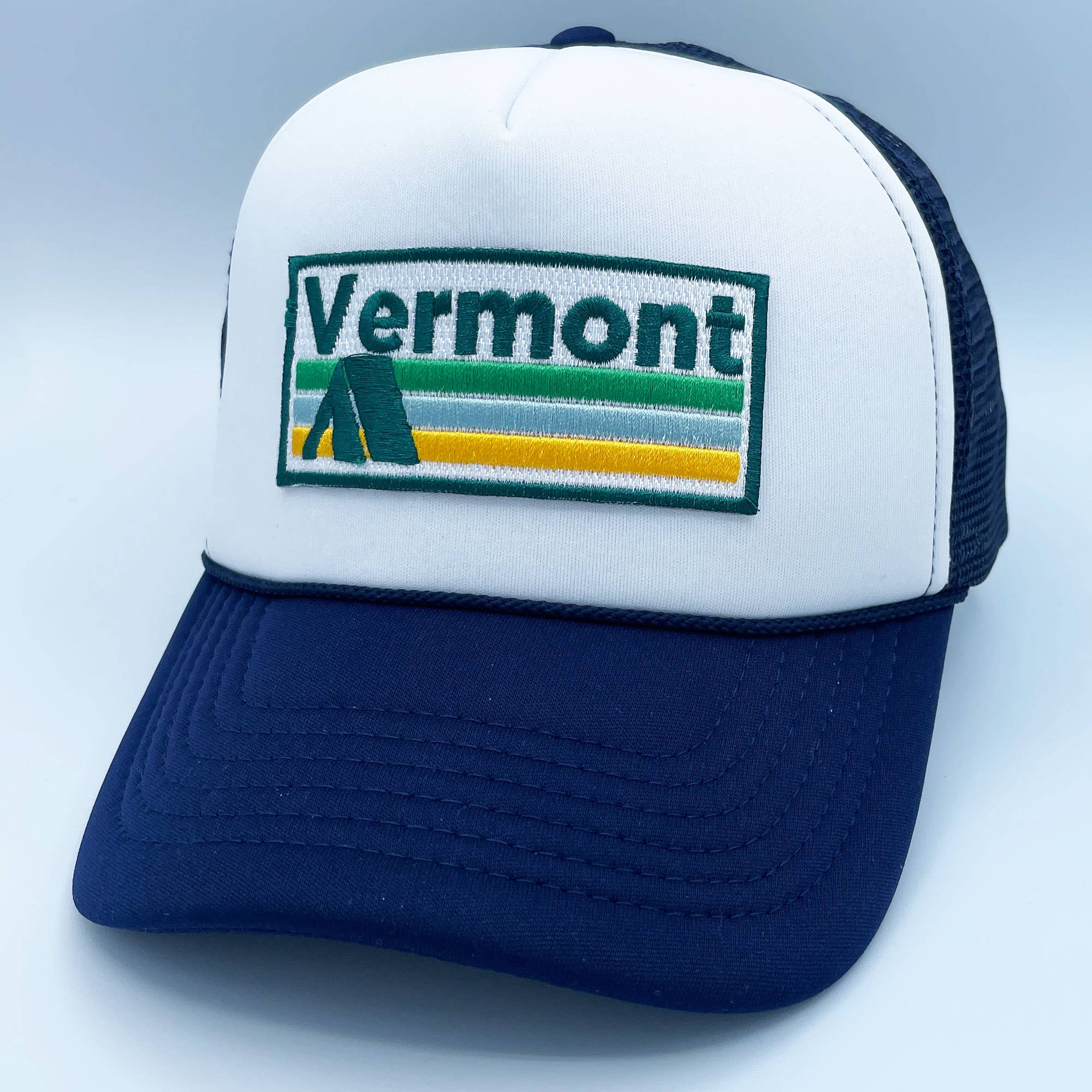 Hey Mountains - Vente Casquette de camionneur – unisexe - Casquette de camionneur Vermont - Camping rétro3