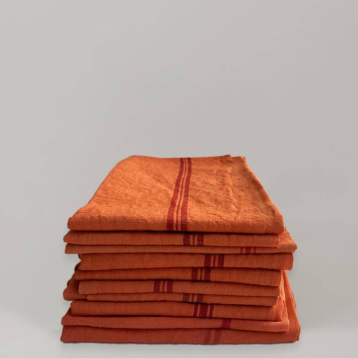 Maison Masarin - Wholesale Tea Towel - Vintage striped tea towel - Neon - Various patterns