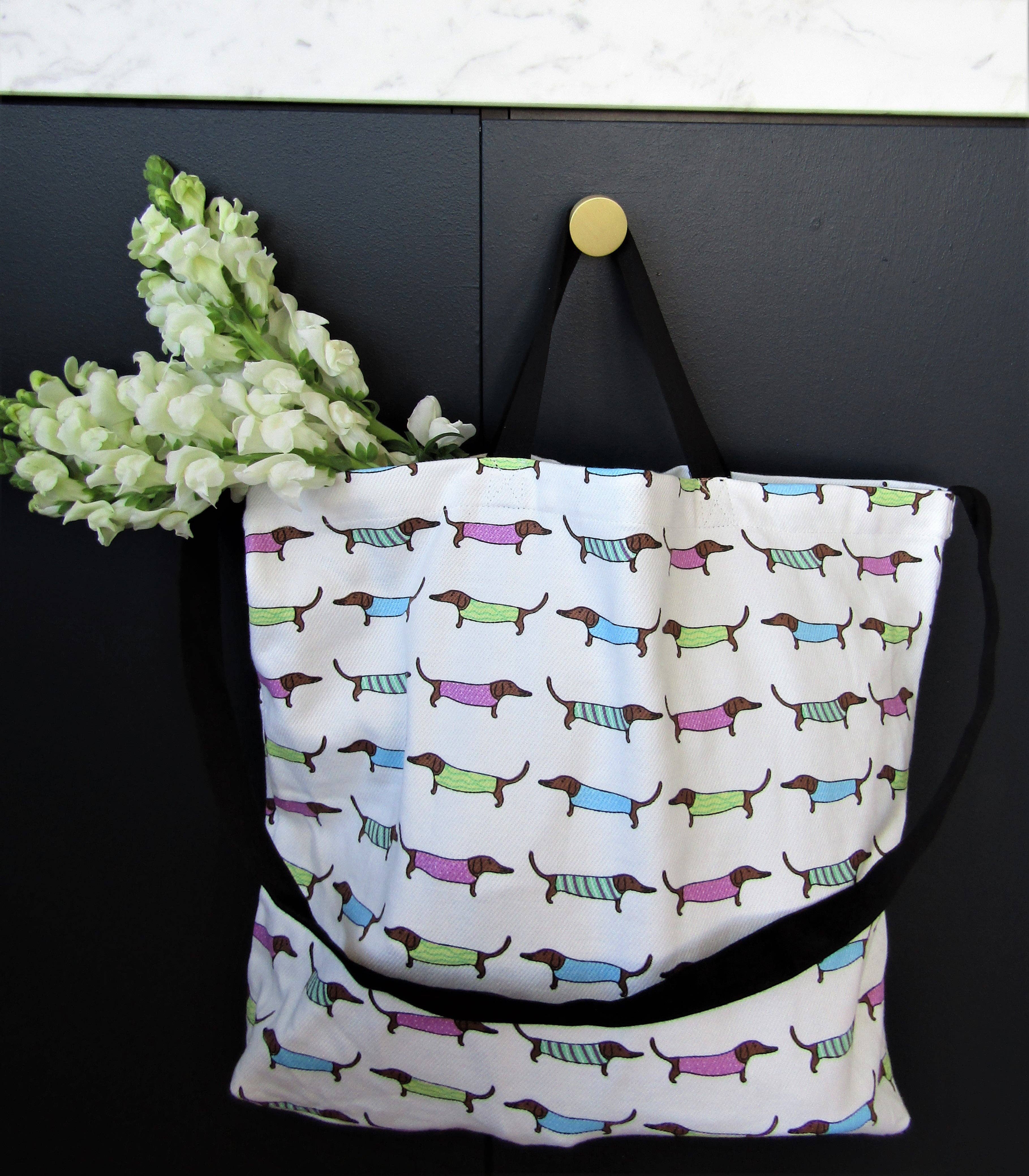 Allgifts Australia - Wholesale Tote bag – Women's - Cotton Tote Bag - Sausage Dogs1