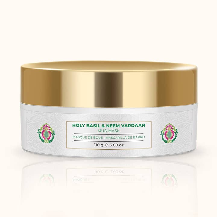 Heiliges Basilikum & Neem Vardaan Schlammmaske für den Großhandel von Nourish Mantra