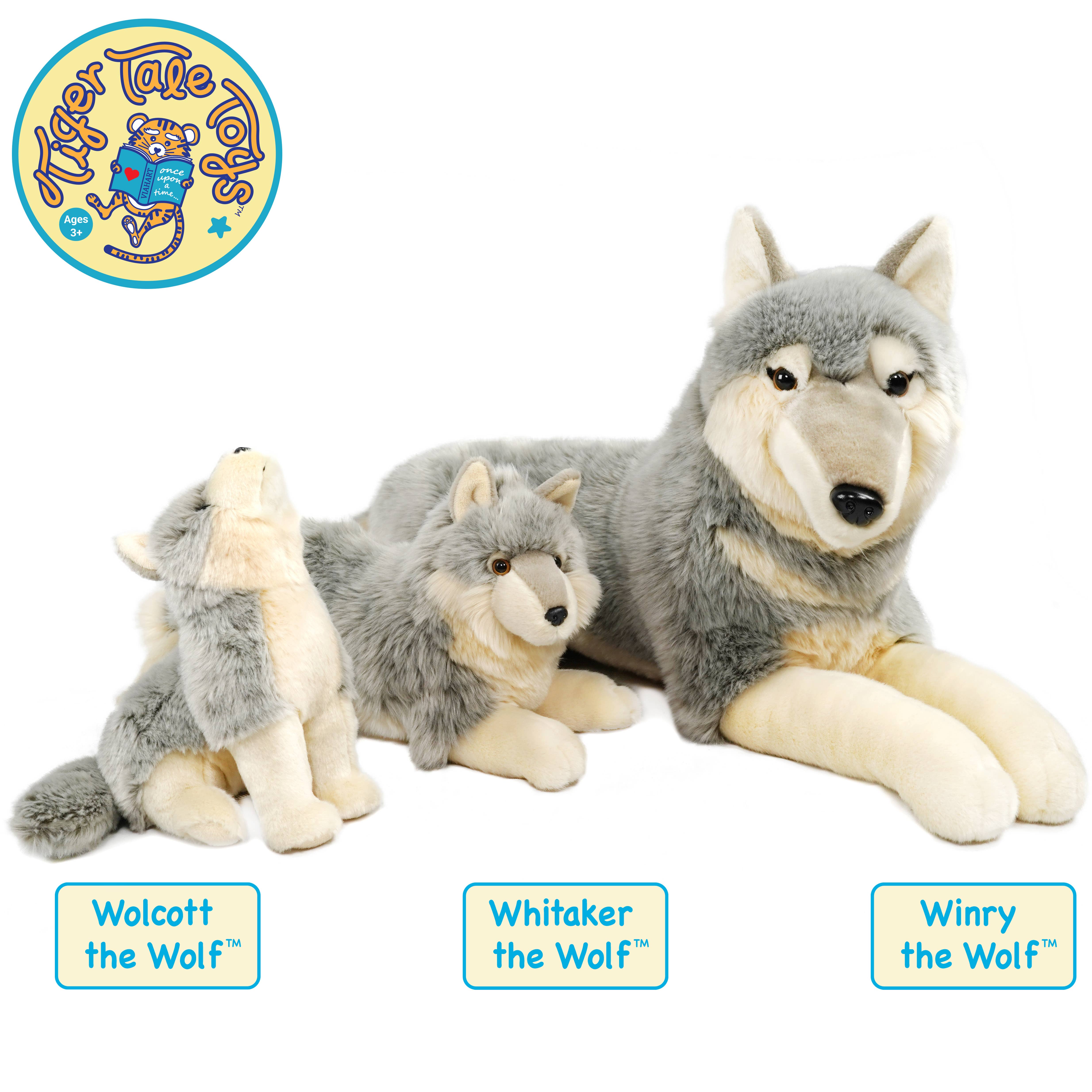 VIAHART Toy Co. - Wholesale Stuffed/Plush Toy - Kids & Baby - Wolcott the Wolf | 11 Inch Stuffed Animal Plush6
