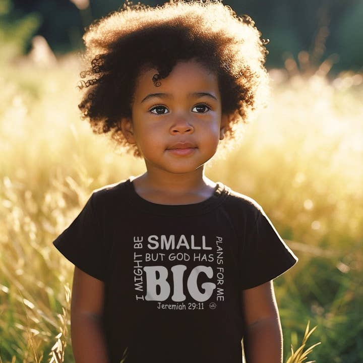 I Might Be Small Kid's Christian Graphic Tee for wholesale by Never Lose Hope Designs
