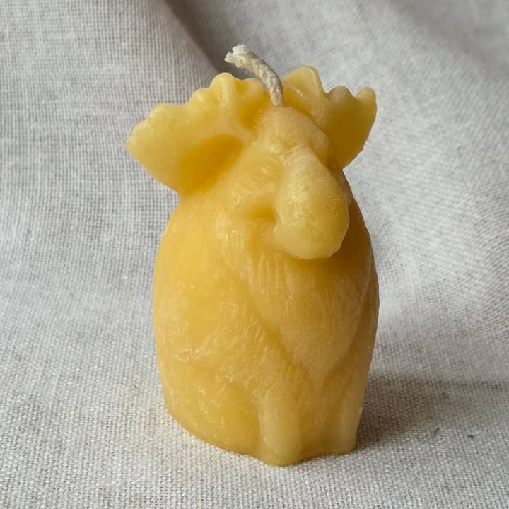 Mountain Moose Votive | Beeswax Candle for wholesale by Farm and Hive