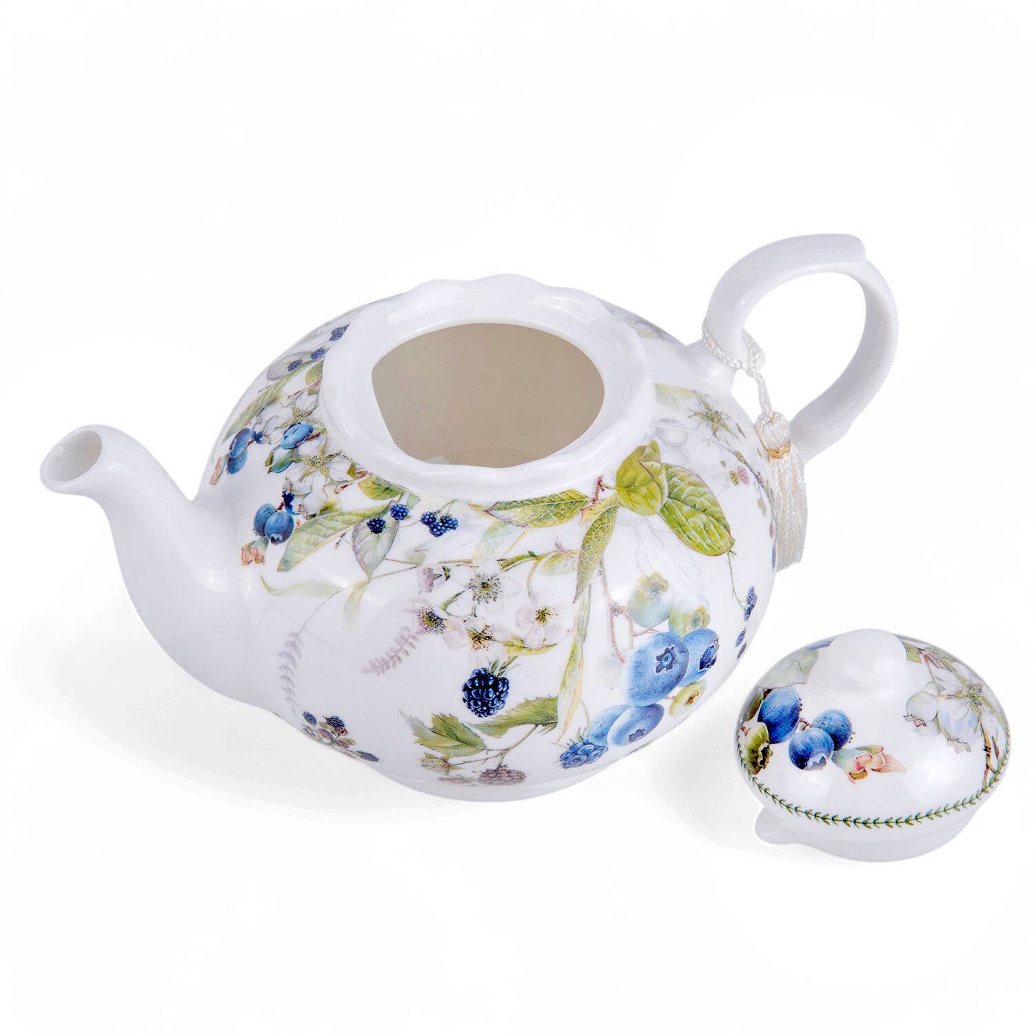 STP - Wholesale Tea Pot - Wild Berries Porcelain Teapot in Gift Box4