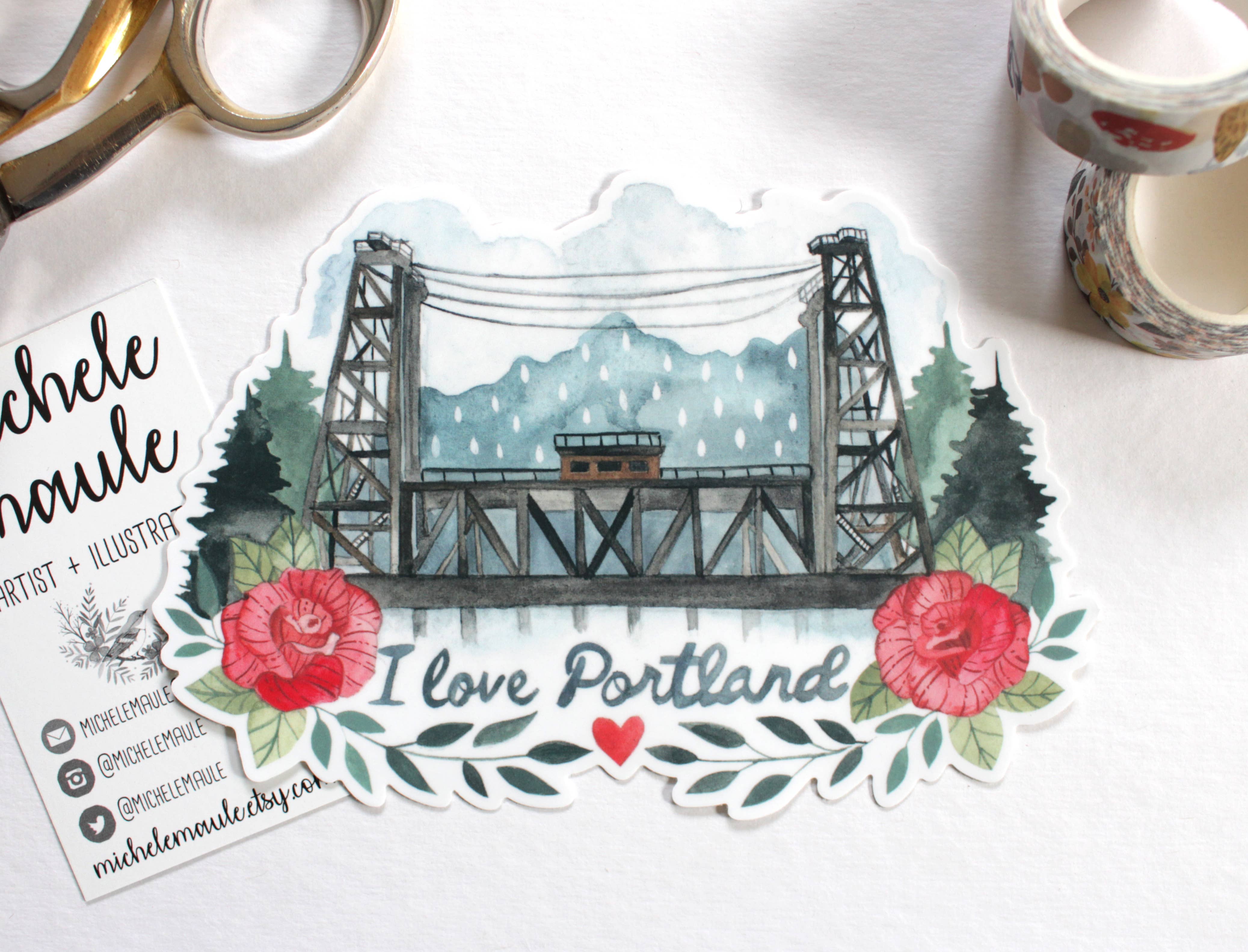 michele maule - Wholesale Sticker - Vinyl Sticker - I Love Portland0