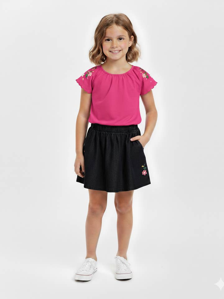 Embroidered Skirt Set 2-4 for wholesale by Unik