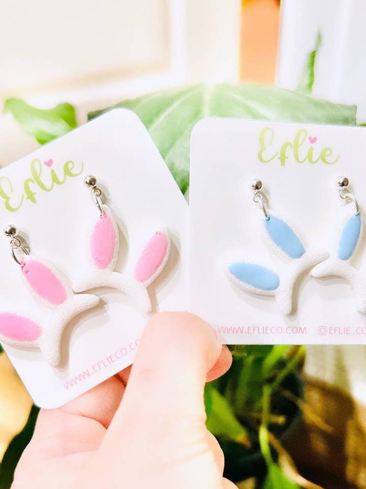 Easter Bunny Ears Studs and Dangle Earrings Set for wholesale by Eflie