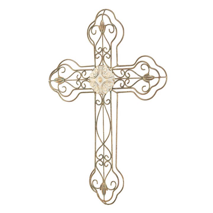 Dicksons - Wholesale Wall Cross - Metal Wall Cross Patina Finish 20.25in