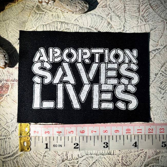 Three Raccoons - Wholesale Patch - Abortion Saves Lives patch.
