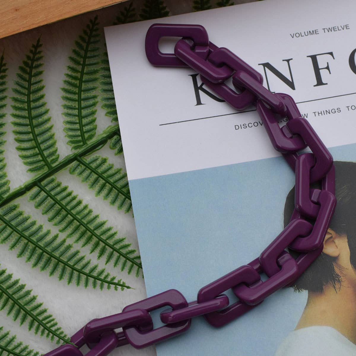 ACCITY - Wholesale Bag Strap - Women's - Acrylic Square Multi-Color Bag Chain,Bag Strap_CWMM50938