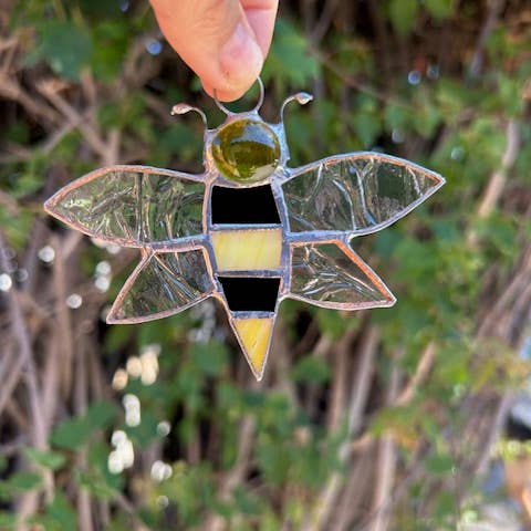 Stained glass stars and Talavera - Wholesale Suncatcher - 🐝 Bee Stained Glass Suncatcher4